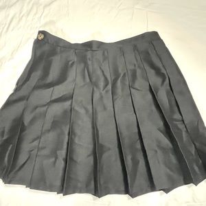Black Pleated Tennis Skirt